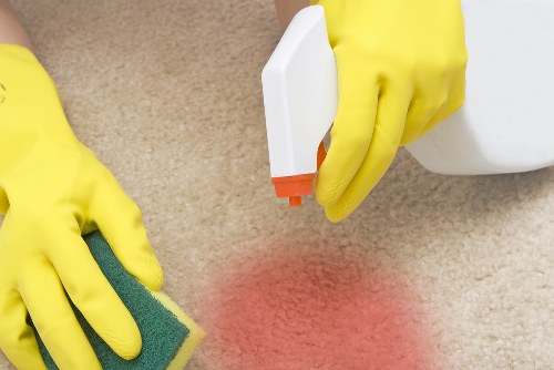 Professional office cleaners in Croydon maintaining a tidy workplace