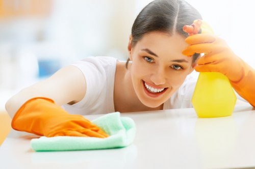 Croydon Carpetcleaning technician preparing for a safe carpet cleaning job