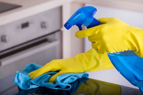 Oven cleaning service in Croydon removing grease from oven racks and trays